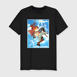 Мужская slim-футболка Куматэцу и Рэн