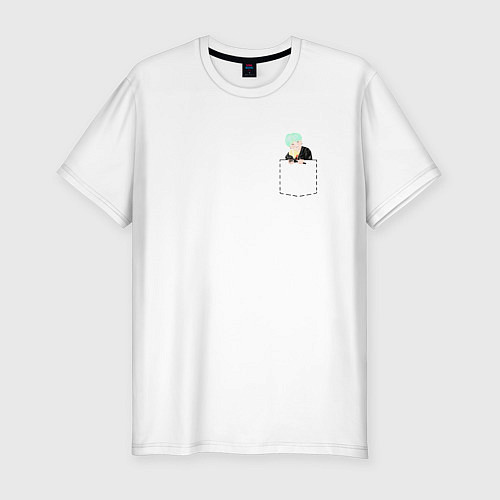 Мужская slim-футболка Юнги YNWA / Белый – фото 1