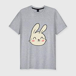Мужская slim-футболка Добрый кролик