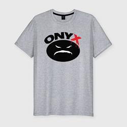 Мужская slim-футболка Onyx logo black