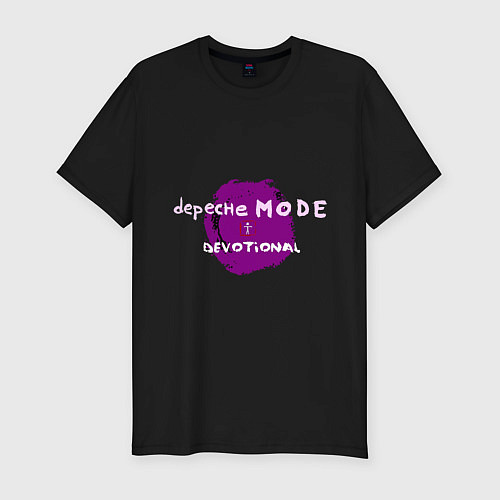 Мужская slim-футболка Depeche mode devotional / Черный – фото 1