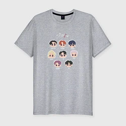 Футболка slim-fit Stray Kids Chibi, цвет: меланж