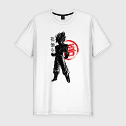 Футболка slim-fit Goku Son - Dragon Ball - Warrior, цвет: белый