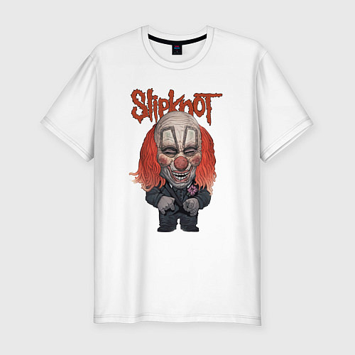 Мужская slim-футболка Slipknot art / Белый – фото 1