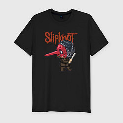 Футболка slim-fit Slipknot mask art, цвет: черный