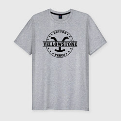 Мужская slim-футболка Йеллоустоун - Dutton Ранчо