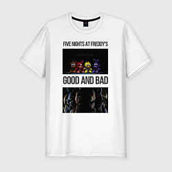Мужская slim-футболка Freddy good and bad