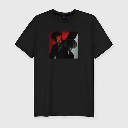 Мужская slim-футболка Байполар - Три дня дождя / Черный – фото 1