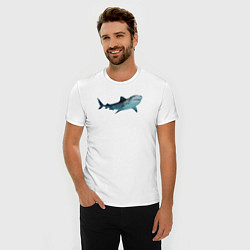 Футболка slim-fit Realistic shark, цвет: белый — фото 2