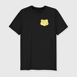 Футболка slim-fit Bitcoin Police, цвет: черный