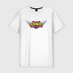 Футболка slim-fit Team Sonic racing - logo, цвет: белый