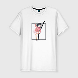 Мужская slim-футболка Наоми Такаги - Пураоре гордость оранжевых