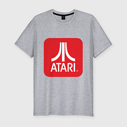 Мужская slim-футболка Atari logo