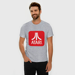 Футболка slim-fit Atari logo, цвет: меланж — фото 2