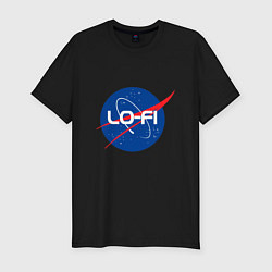 Футболка slim-fit Lofi - Nasa theme, цвет: черный