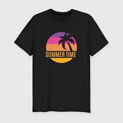 Футболка slim-fit Summer time California, цвет: черный