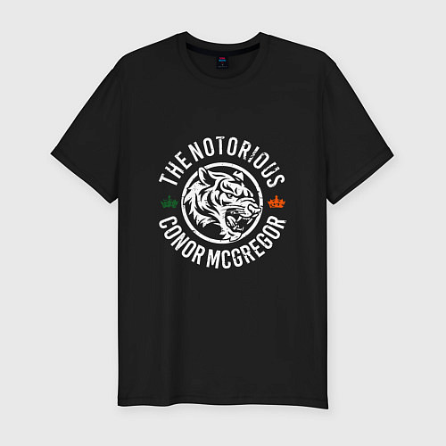 Мужская slim-футболка Conor - Notorious / Черный – фото 1