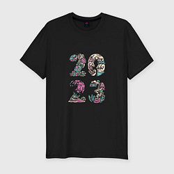 Мужская slim-футболка Funny 2023