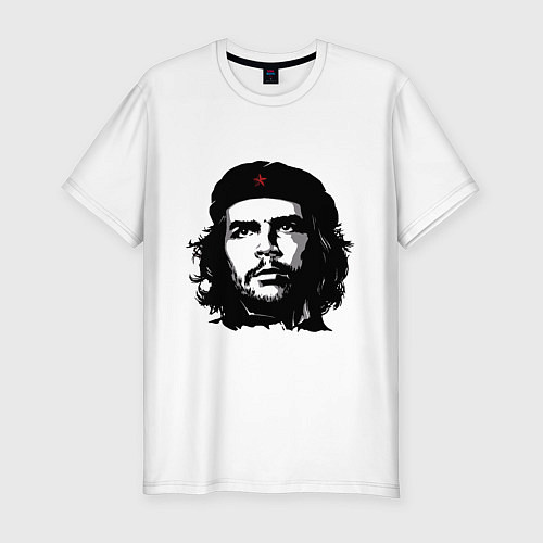 Мужская slim-футболка Ernesto Che Guevara / Белый – фото 1