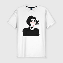 Футболка slim-fit Doomer-girl, цвет: белый