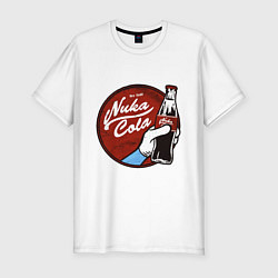 Футболка slim-fit Nuka cola sticker, цвет: белый