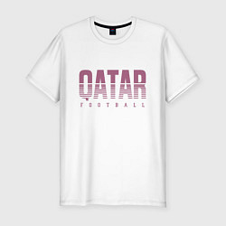 Футболка slim-fit Qatar - football, цвет: белый