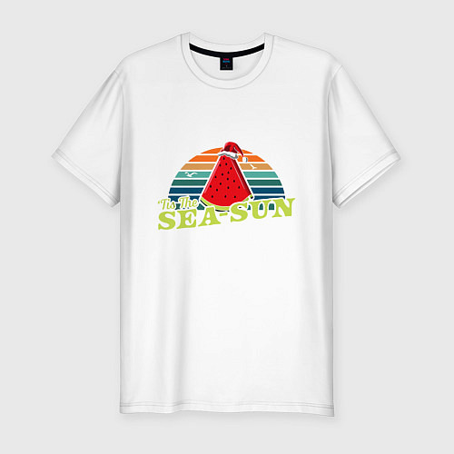 Мужская slim-футболка Sea-sun / Белый – фото 1