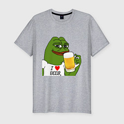 Мужская slim-футболка Drink Pepe