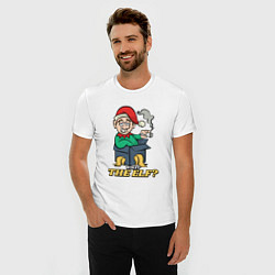 Футболка slim-fit What the elf, цвет: белый — фото 2