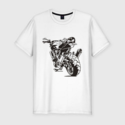 Мужская slim-футболка Motorcycle
