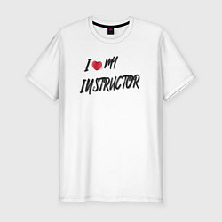Мужская slim-футболка Любимый инструктор