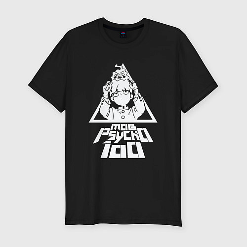 Мужская slim-футболка Шигэо Кагэяма и Экубо / Черный – фото 1
