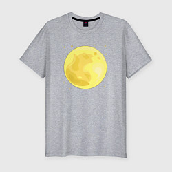 Мужская slim-футболка Луна и звезды