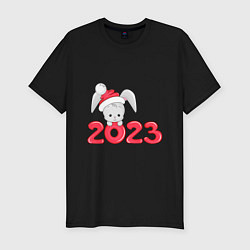 Мужская slim-футболка Новый 2023