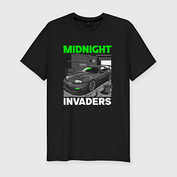 Мужская slim-футболка Midnight inviders - Toyota Supra