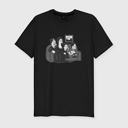 Мужская slim-футболка Addams x Simpsons