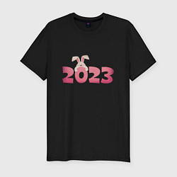 Мужская slim-футболка Pink rabbit 2023