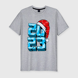 Футболка slim-fit 2023 HNY2, цвет: меланж