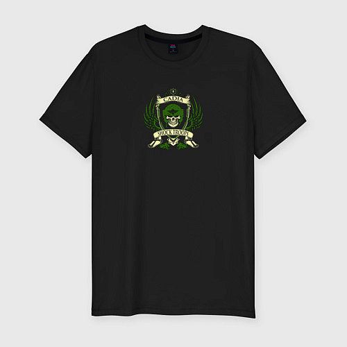 Мужская slim-футболка Кадианская гварддия / Черный – фото 1