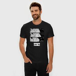 Футболка slim-fit Anime поцелуй, цвет: черный — фото 2