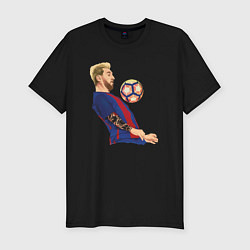 Футболка slim-fit Messi Barcelona, цвет: черный