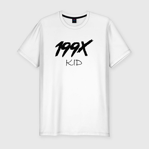 Мужская slim-футболка 199X KID / Белый – фото 1