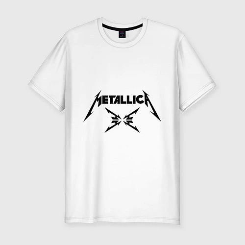 Мужская slim-футболка Metallica / Белый – фото 1