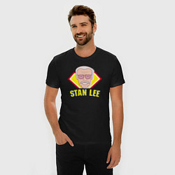 Футболка slim-fit Супермен Стэн Ли, цвет: черный — фото 2
