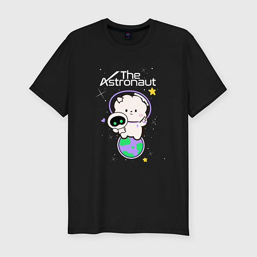 Мужская slim-футболка The Astronaut - Jin / Черный – фото 1