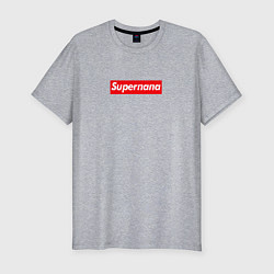 Футболка slim-fit Superпапа, цвет: меланж