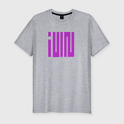 Футболка slim-fit Logo I-dle, цвет: меланж