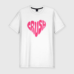 Мужская slim-футболка Crush pink color