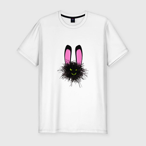 Мужская slim-футболка Bunny dust / Белый – фото 1