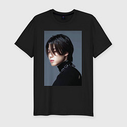 Футболка slim-fit Dark side Jimin, цвет: черный